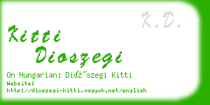 kitti dioszegi business card